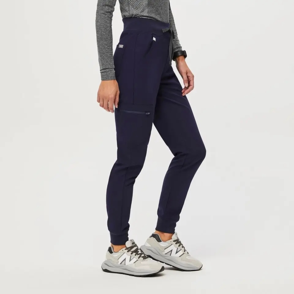FIGS Zamora High Waisted Jogger Scrub Pants in navy XS Regular NWT